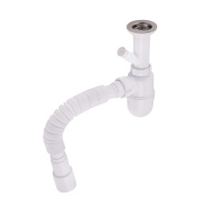 Lidz Сифон для раковини (WHI) 60 06 Y002 00 з відводом для пральної машини (вихід 50 мм)