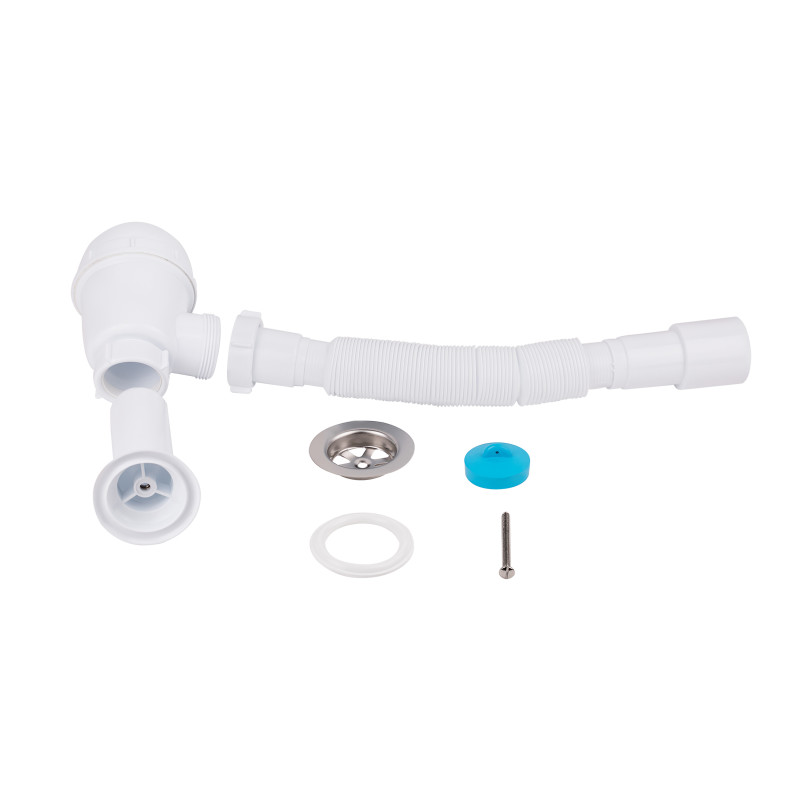 Lidz Сифон для кухонної мийки (WHI) 60 05 M001 00 (вихід 50 мм)