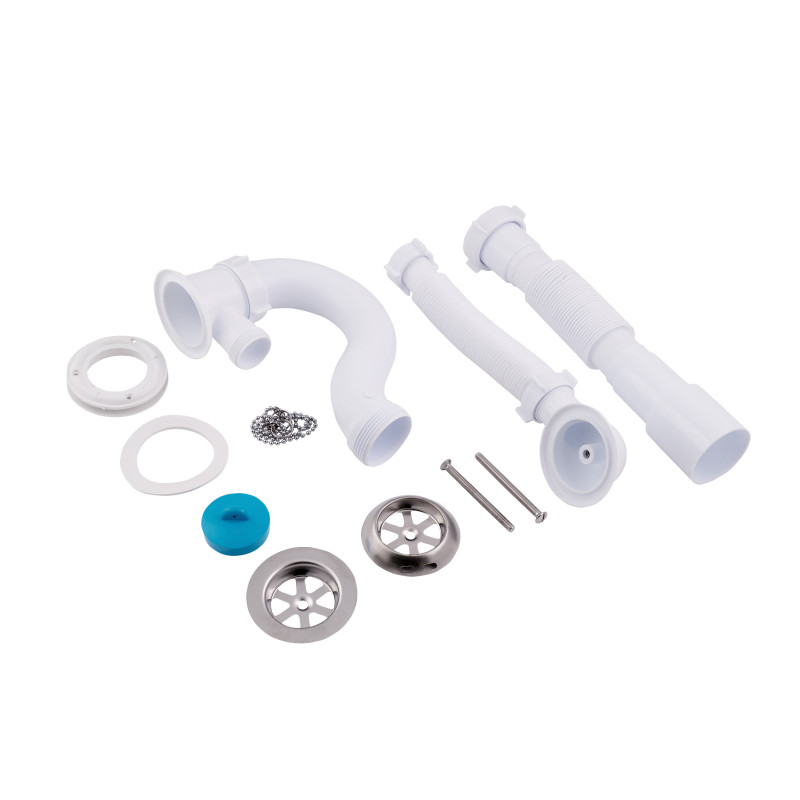 Lidz Сифон для ванни (WHI) 60 03 V001 00 прямоточний (вихід 50 мм)