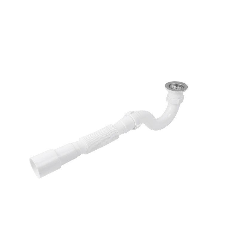 Lidz Сифон для душового піддона (WHI) 60 04 P002 00 прямоточний (вихід 40/50 мм)