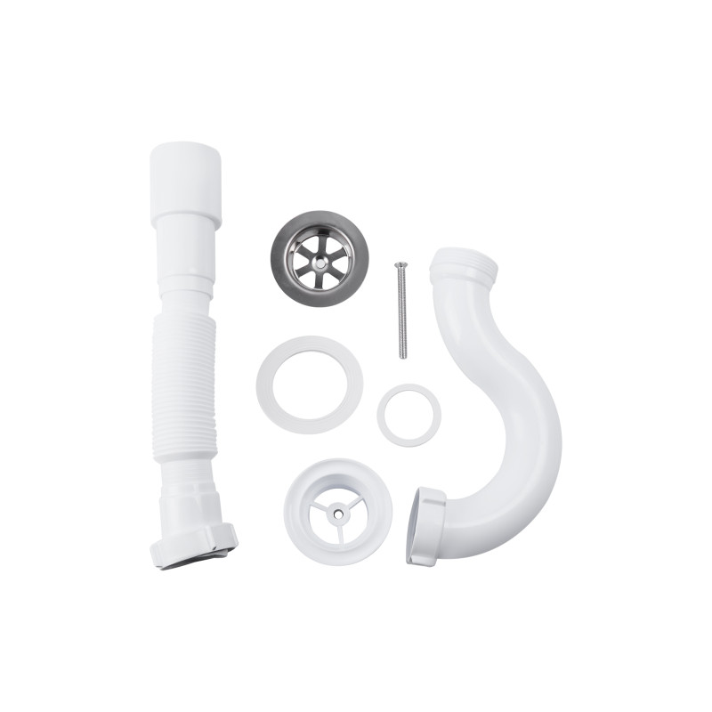 Lidz Сифон для душового піддона (WHI) 60 04 P002 00 прямоточний (вихід 40/50 мм)