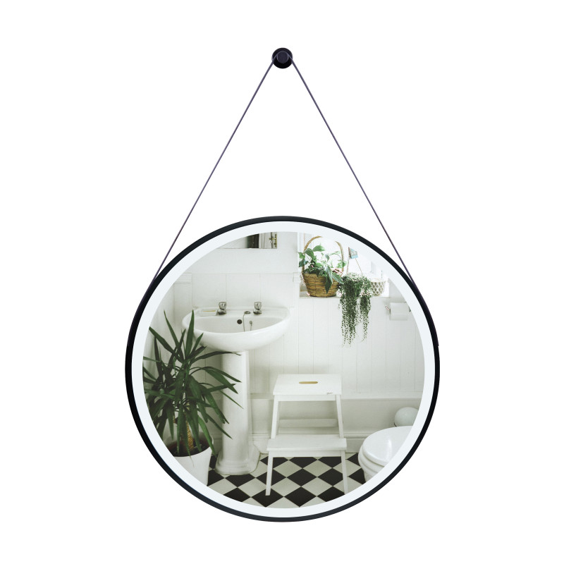 Qtap Дзеркало Robin R600 з LED-підсвічуванням кнопковий перемикач, на ремені QT13786502B