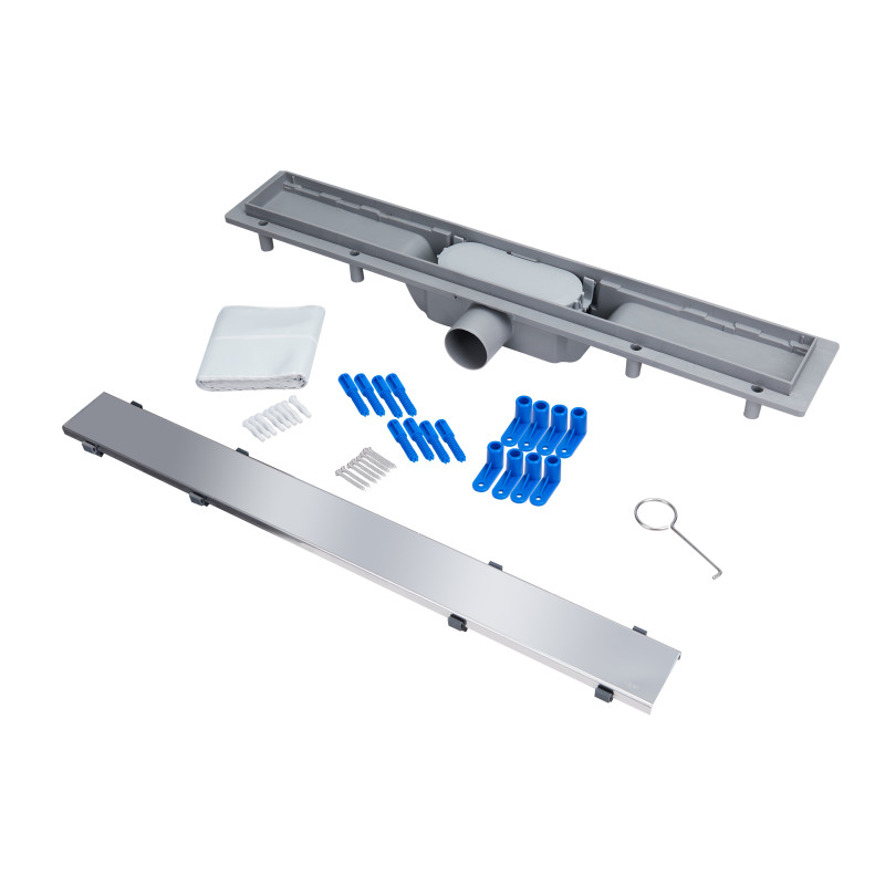 Qtap Трап Dry Tile304-600 лінійний з сухим закривом під плитку 600 мм