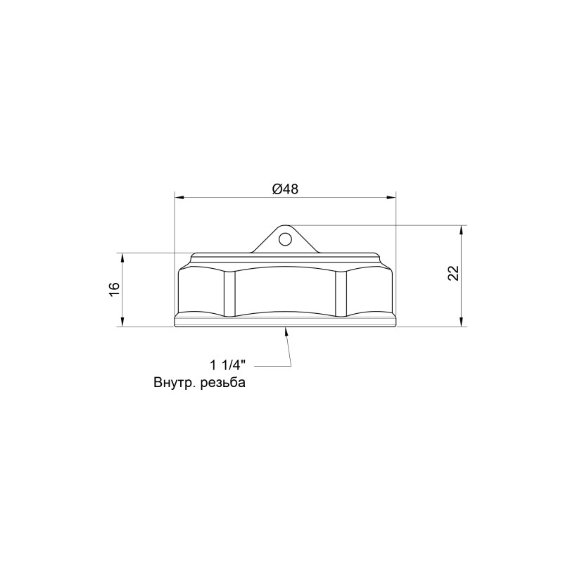 SD Plus Заглушка 1 1/4" ВР SD40232