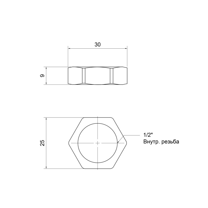 SD Plus Контргайка 1/2" SD40115