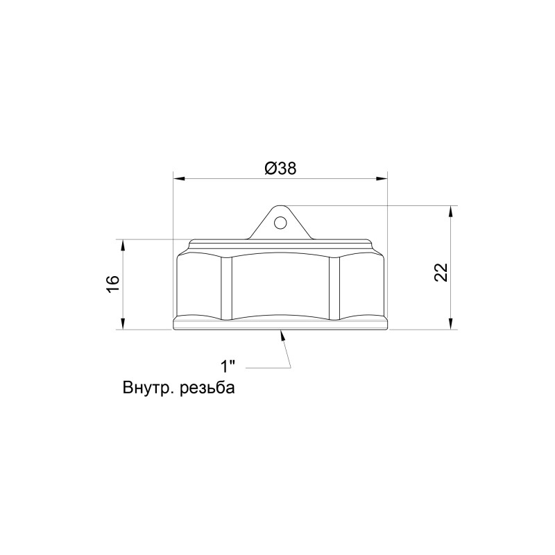 SD Plus Заглушка 1" ВР SD40225
