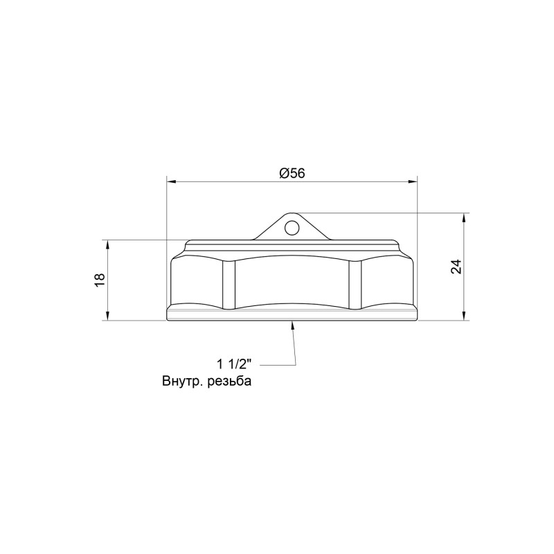 SD Plus Заглушка 1 1/2" ВР SD40240