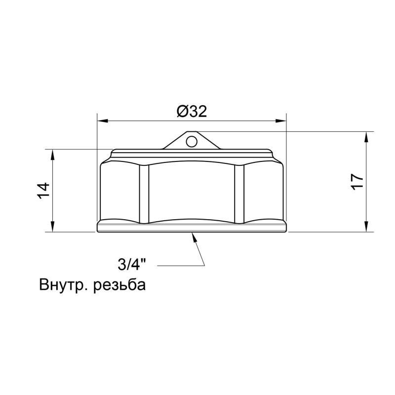 SD Plus Заглушка 3/4" ВР SD40220