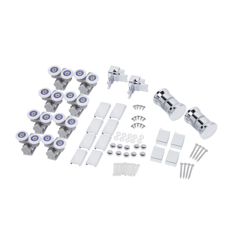 Qtap Душова кабіна Pisces CRM109-11SP5 90-105x90-105 см, скло Pear 5 мм без піддона