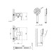Lidz Змішувач для душу Aria 010 (з душовим гарнітуром) (k35) LDARI010NKS43361 Nickel