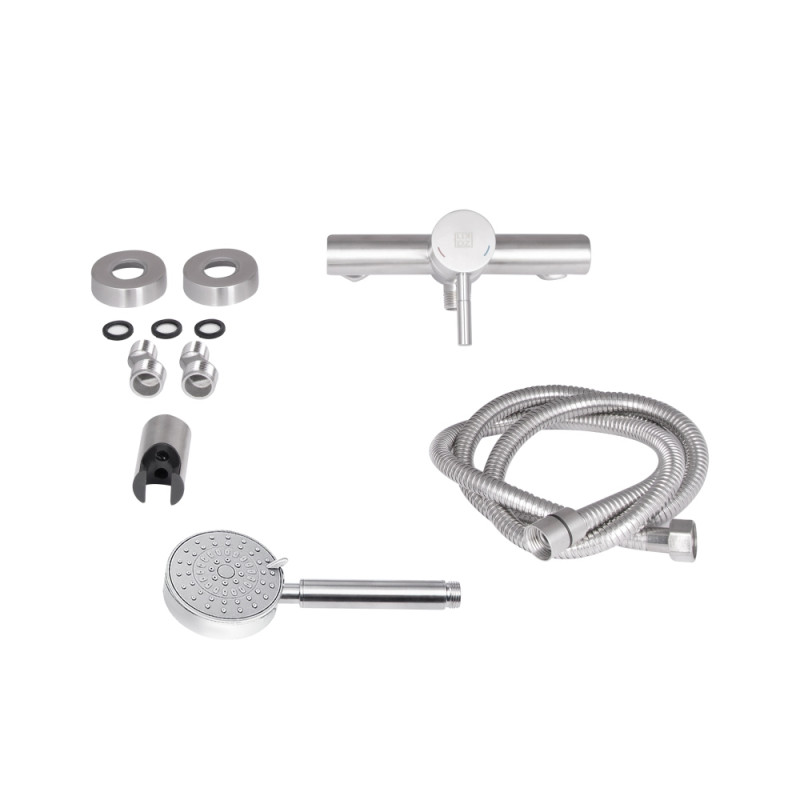 Lidz Змішувач для душу Aria 010 (з душовим гарнітуром) (k35) LDARI010NKS43361 Nickel