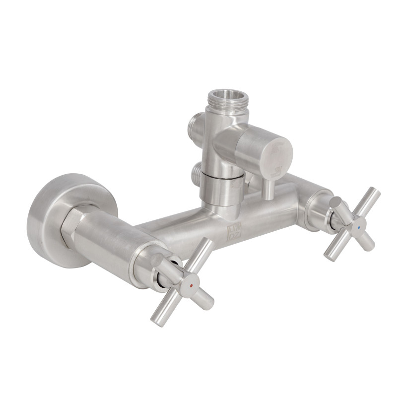 Lidz Душова система для кабіни Wind 1363 двохвентильний на два споживача LDWIN1363NKS43389 Nickel