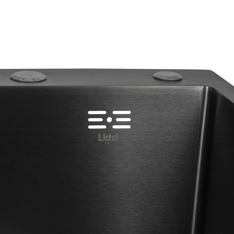 Lidz Мийка для кухні інтегрована Handmade H7849BL крило ліворуч (LDH6545BPVD43623) Brushed Black PVD 3,0/1,0 мм