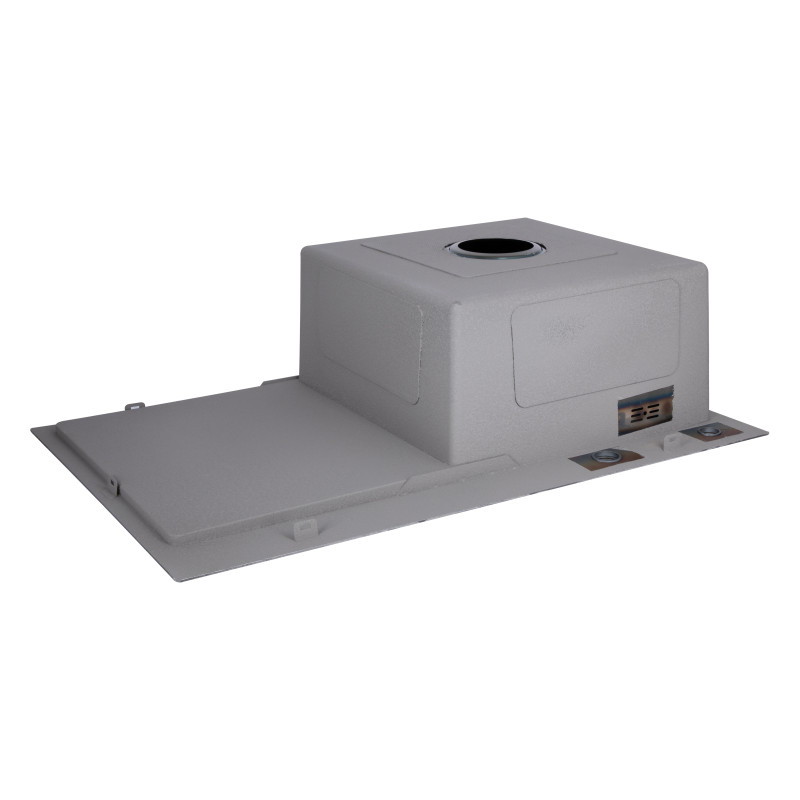 Lidz Мийка для кухні інтегрована Handmade H7849BL крило ліворуч (LDH6545BPVD43623) Brushed Black PVD 3,0/1,0 мм