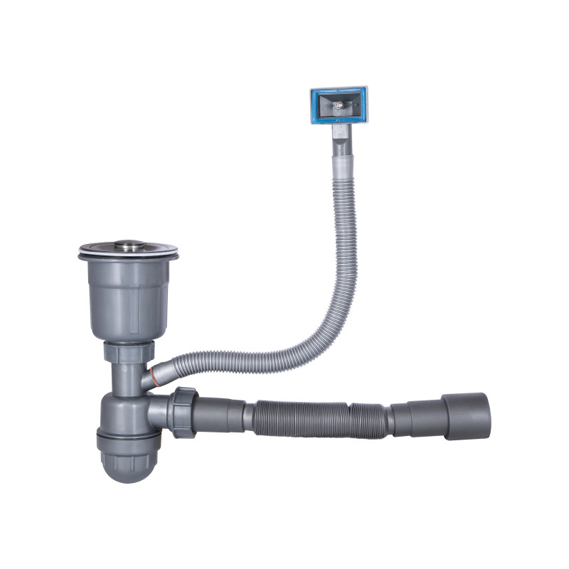 Lidz Мийка для кухні інтегрована Handmade H7849BL крило ліворуч (LDH6545BPVD43623) Brushed Black PVD 3,0/1,0 мм