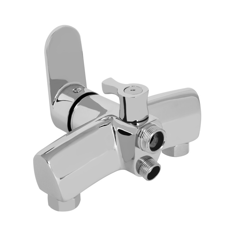 Lidz Змішувач для ванни Tani 005 з поворотним виливом (з душовим гарнітуром) (k40) LDTAN005CRM44962 Chrome