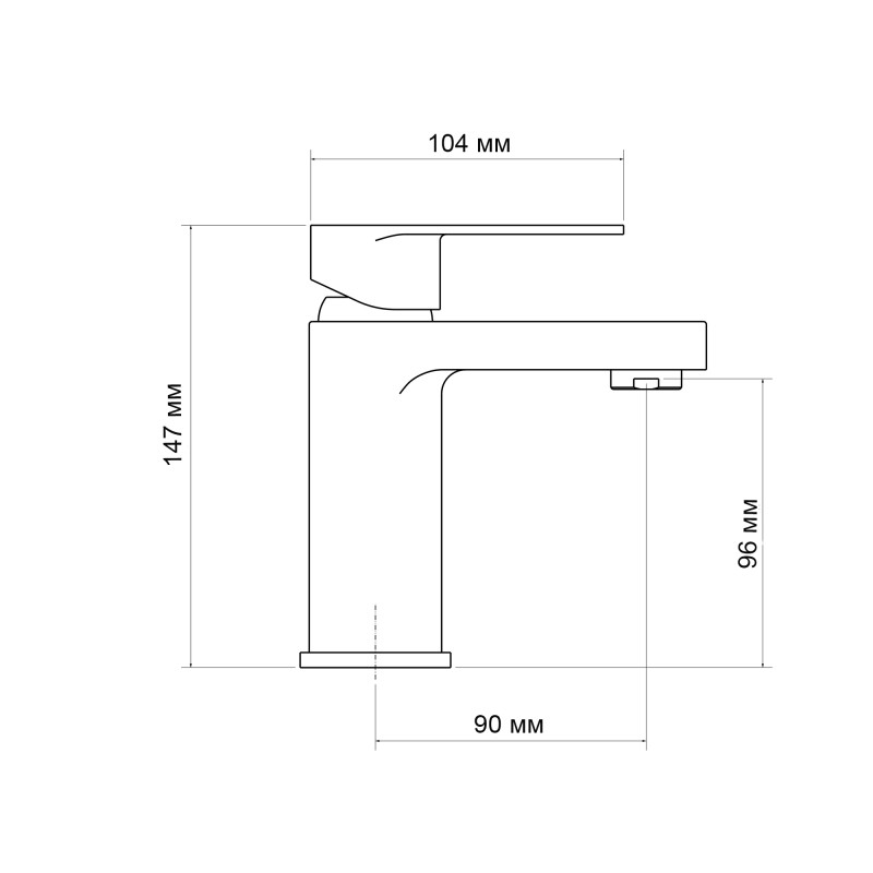 Lidz Змішувач для раковини Arrow 001 (k35) LDARR001CRM44955 Chrome