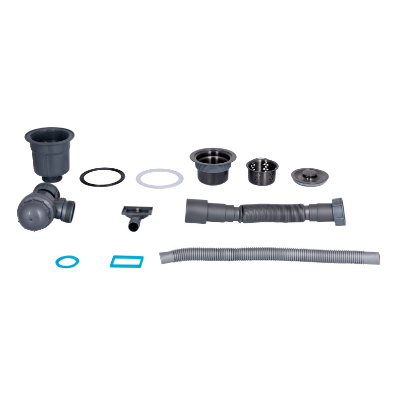 Lidz Мийка для кухні інтегрована Handmade H6350BR крило праворуч (LDH6350BRPVD45590) Brushed Black PVD 3,0/1,0 мм