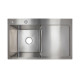 Lidz Мийка для кухні інтегрована Handmade H7849R крило праворуч (LDH7849BRUR45591) Brushed Steel 3,0/1,0 мм