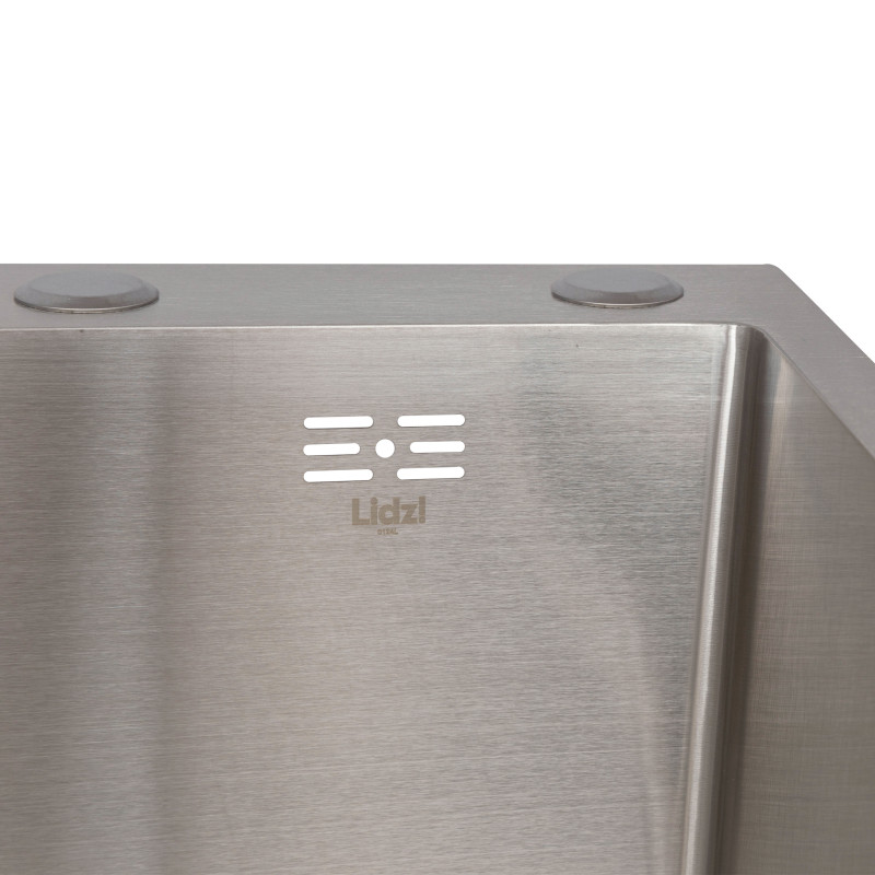 Lidz Мийка для кухні інтегрована Handmade H6350L крило ліворуч (LDH6350BRUL45588) Brushed Steel 3,0/1,0 мм
