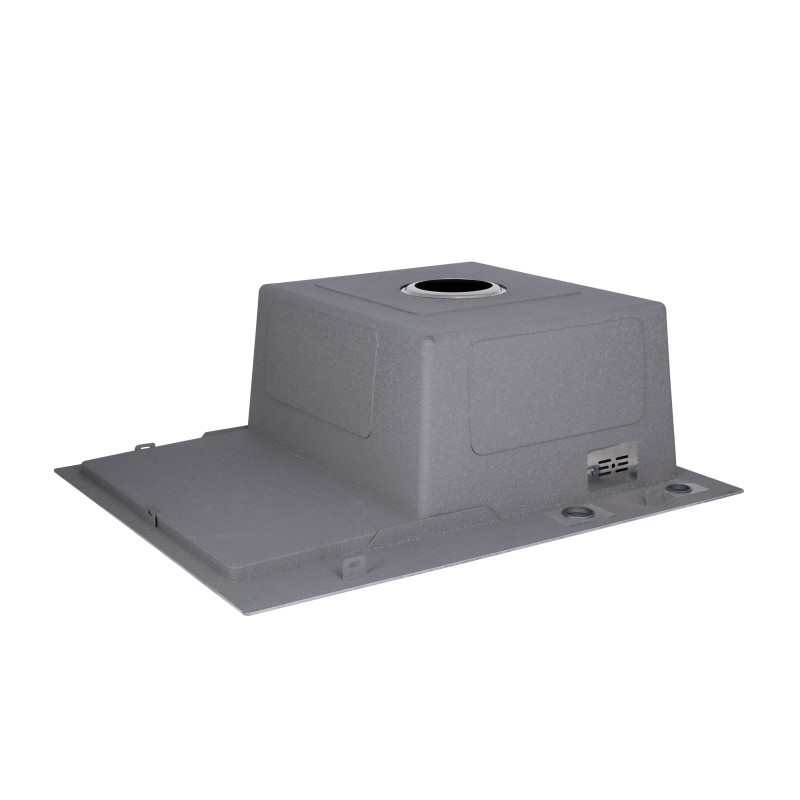 Lidz Мийка для кухні інтегрована Handmade H6350L крило ліворуч (LDH6350BRUL45588) Brushed Steel 3,0/1,0 мм