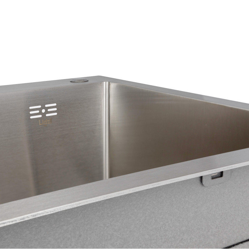 Lidz Мийка для кухні інтегрована Handmade H7849L крило ліворуч (LDH7849BRUL45592) Brushed Steel 3,0/1,0 мм