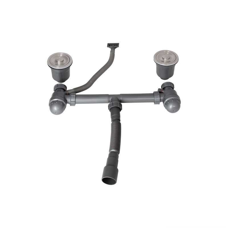 Lidz Мийка для кухні з двома чашами інтегрована Handmade H7843 (LDH7843BPVD45586) Brushed Black PVD 3,0/1,0 мм