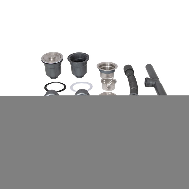 Lidz Мийка для кухні з двома чашами інтегрована Handmade H7843 (LDH7843BPVD45586) Brushed Black PVD 3,0/1,0 мм