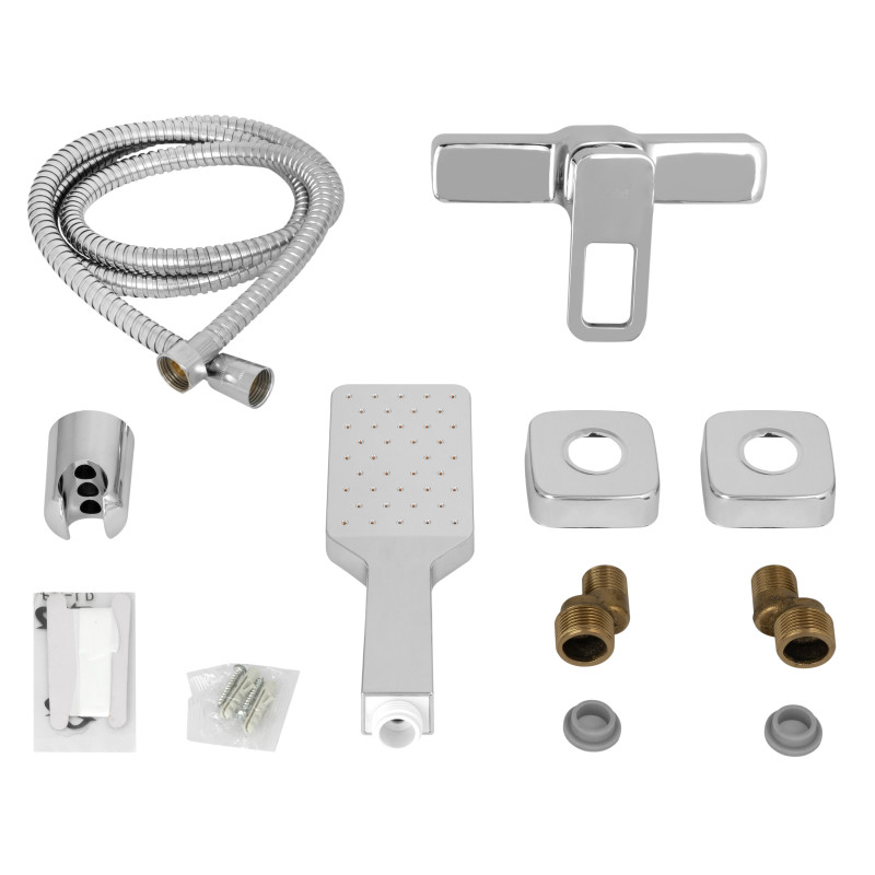 Lidz Змішувач для душу Wawel 010 (з душовим гарнітуром) (k40) LDWAW010CRM45390 Chrome