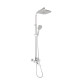 Lidz Душова система універсальна Wawel 1030 на три споживача (з виливом) (k35) LDWAW1030CRM45391 Chrome