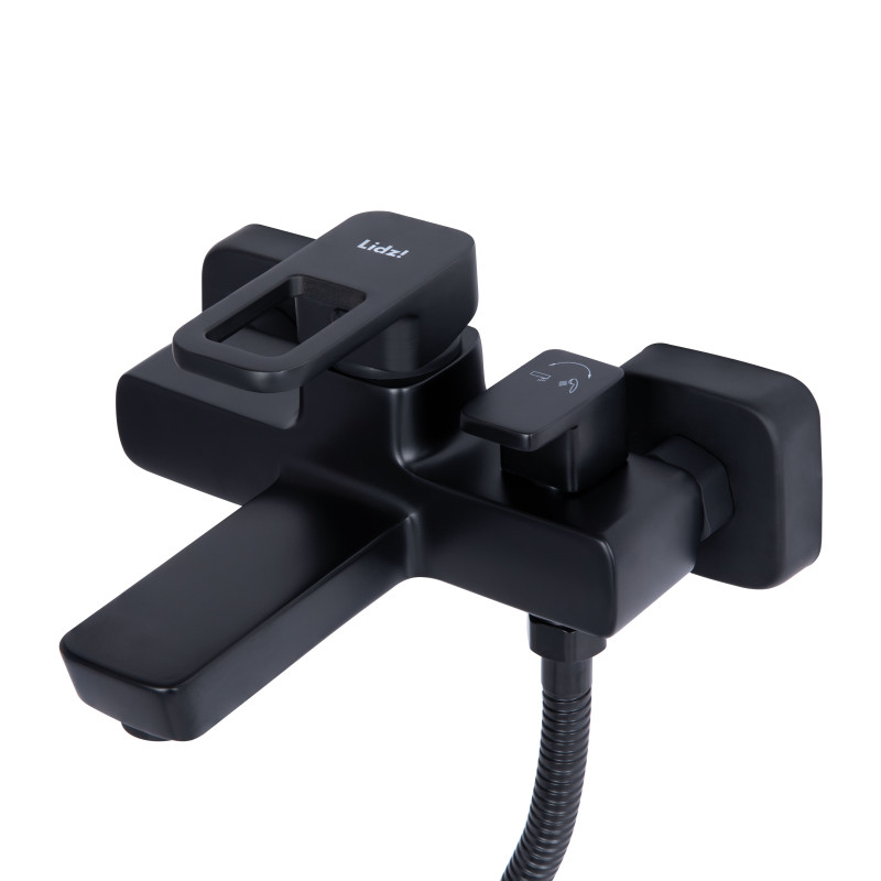 Lidz Змішувач для ванни Wawel 006 (з душовим гарнітуром) (k35) LDWAW006BLA45393 Black