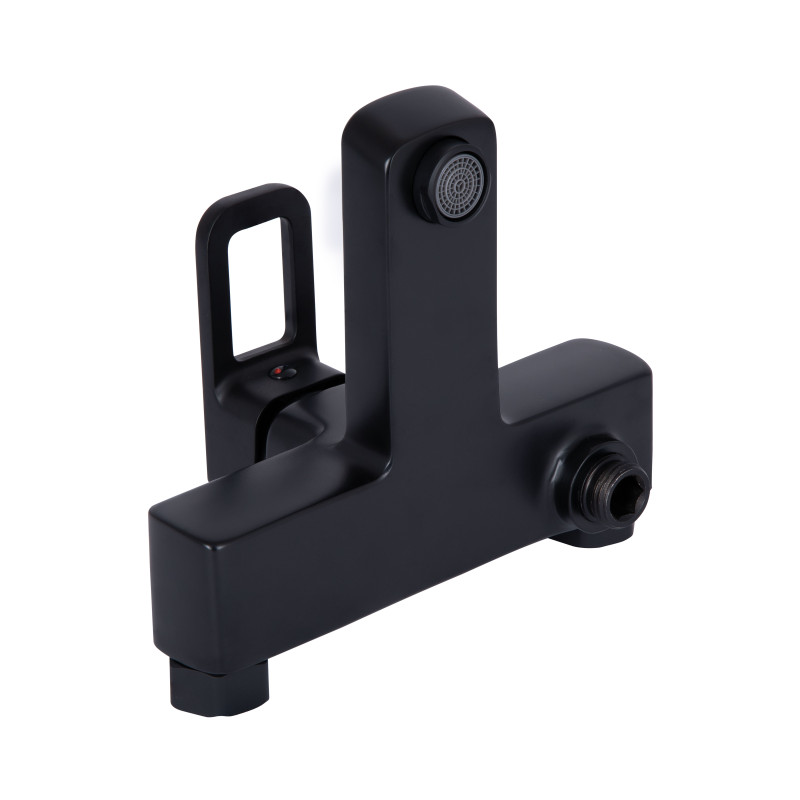 Lidz Змішувач для ванни Wawel 006 (з душовим гарнітуром) (k35) LDWAW006BLA45393 Black