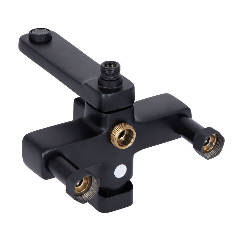 Lidz Душова система універсальна Wawel 1030 на три споживача (з виливом) (k35) LDWAW1030BLA45396 Black