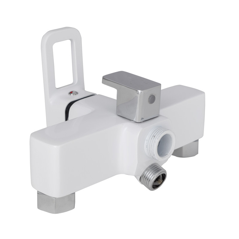 Lidz Змішувач для ванни Wawel 005 з поворотним виливом (з душовим гарнітуром) (k35) LDWAW005WHI45399 White