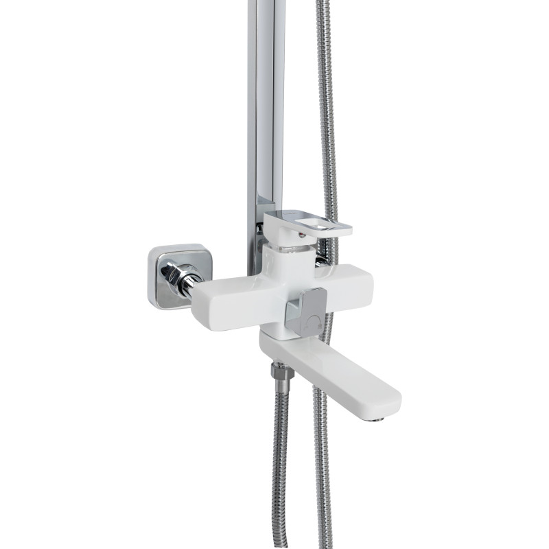 Lidz Душова система універсальна Wawel 1030 на три споживача (з виливом) (k35) LDWAW1030WHI45401 White