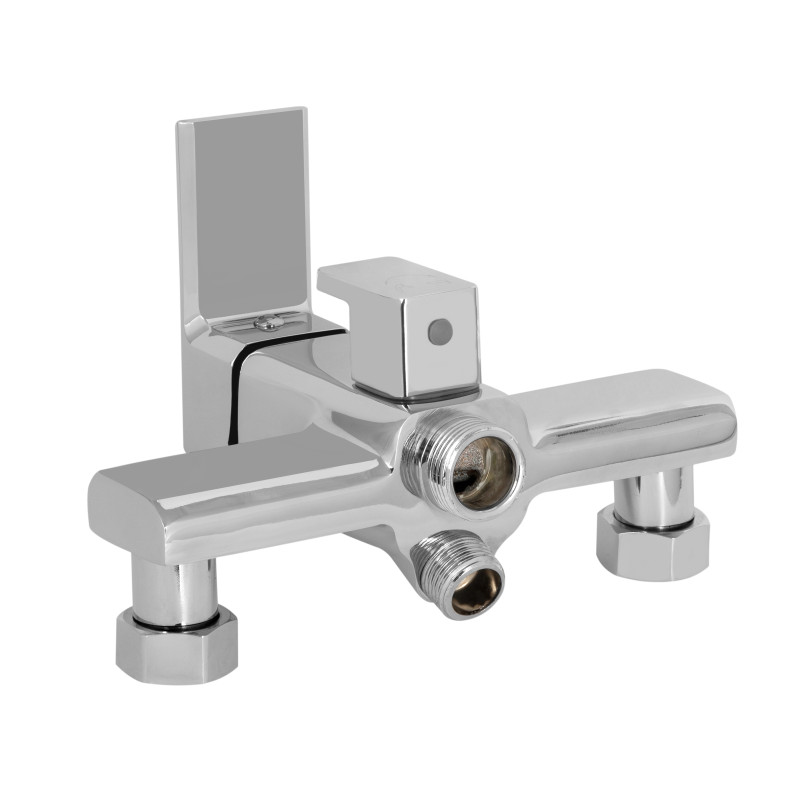 Lidz Змішувач для ванни Dozorca 005 з поворотним виливом (з душовим гарнітуром) (k35) LDDOZ005CRM45405 Chrome