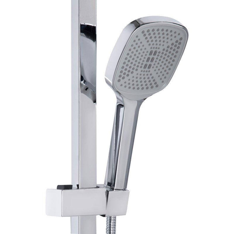 Lidz Душова система універсальна Dozorca 1030 на три споживача (з виливом) (k35) LDDOZ1030CRM45407 Chrome