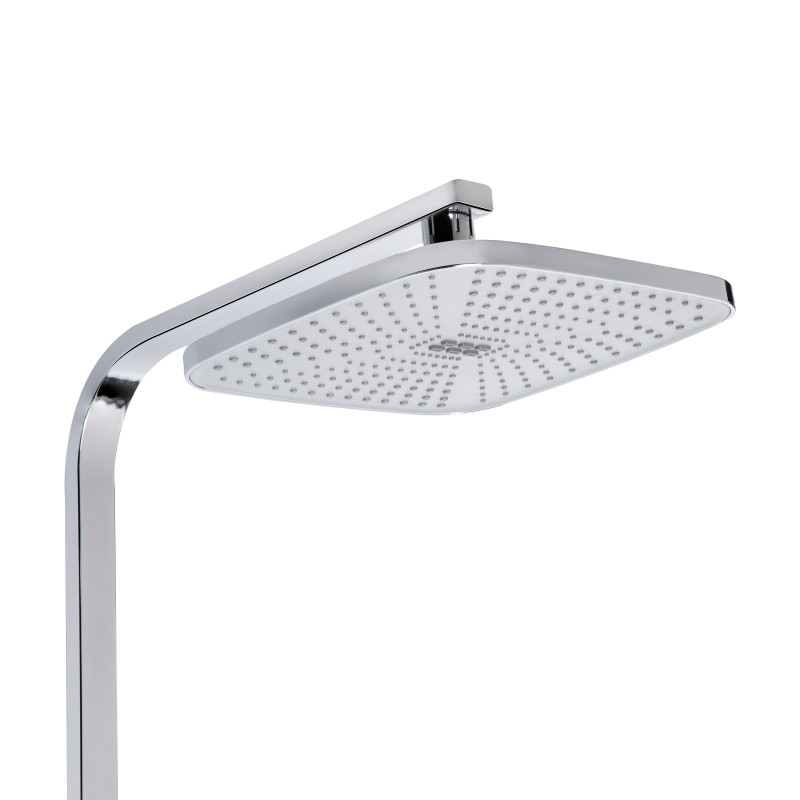 Lidz Душова система універсальна Dozorca 1030 на три споживача (з виливом) (k35) LDDOZ1030CRM45407 Chrome