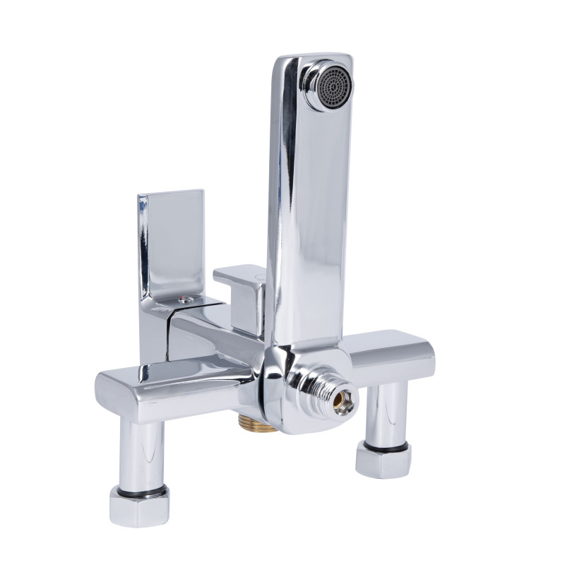 Lidz Душова система універсальна Dozorca 1030 на три споживача (з виливом) (k35) LDDOZ1030CRM45407 Chrome