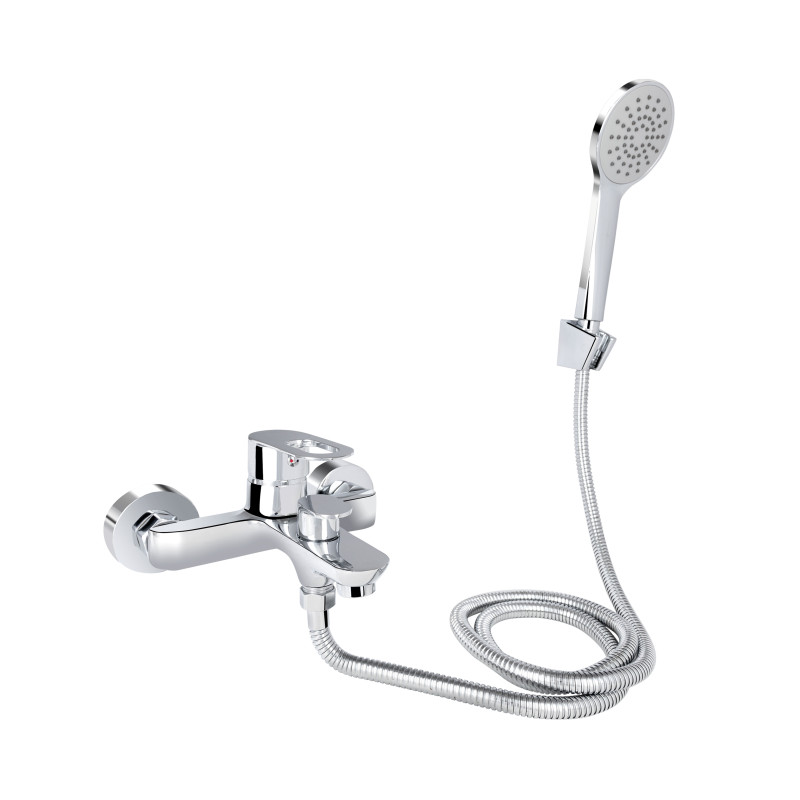 Lidz Змішувач для ванни Latwa 006 (з душовим гарнітуром) (k35) LDLAT006CRM45414 Chrome