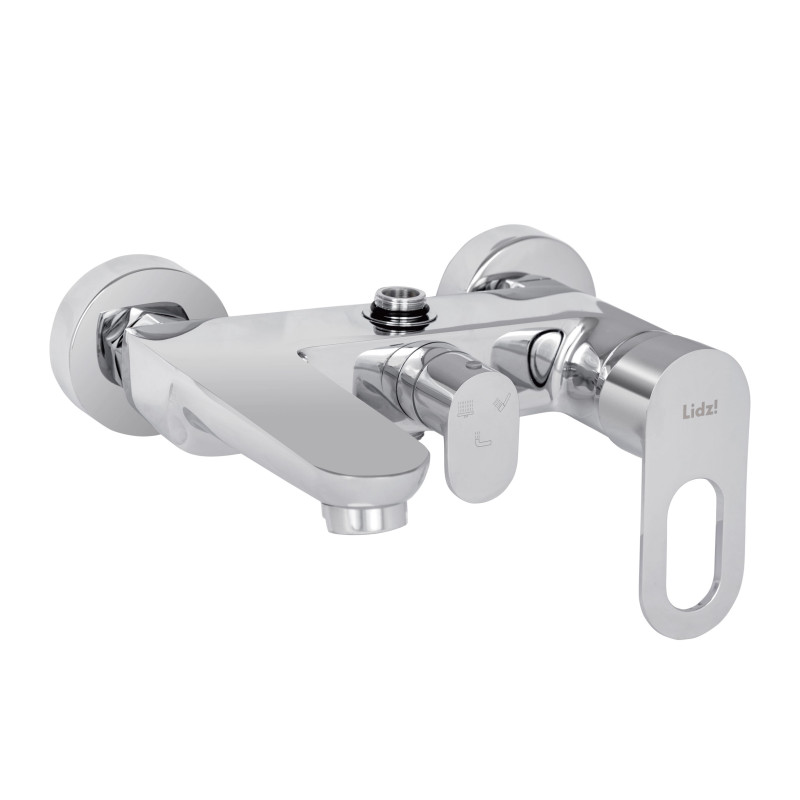 Lidz Душова система універсальна Latwa 1030 на три споживача (з виливом) (k35) LDLAT1030CRM45417 Chrome