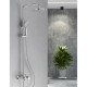 Lidz Душова система універсальна Latwa 1030 на три споживача (з виливом) (k35) LDLAT1030CRM45417 Chrome