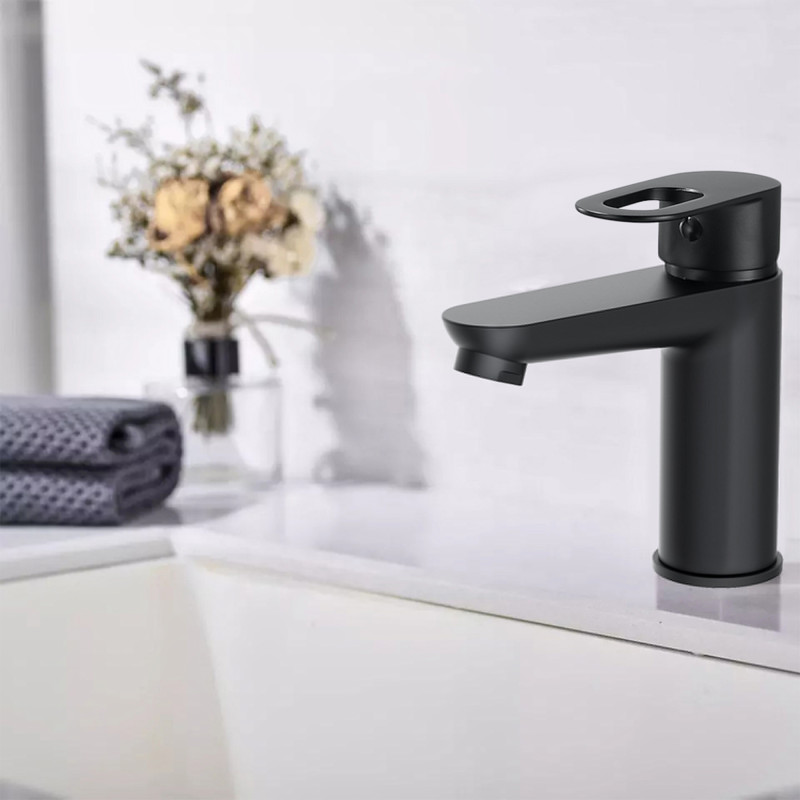 Lidz Змішувач для раковини Latwa 001 (k35) LDLAT001BLA45418 Black