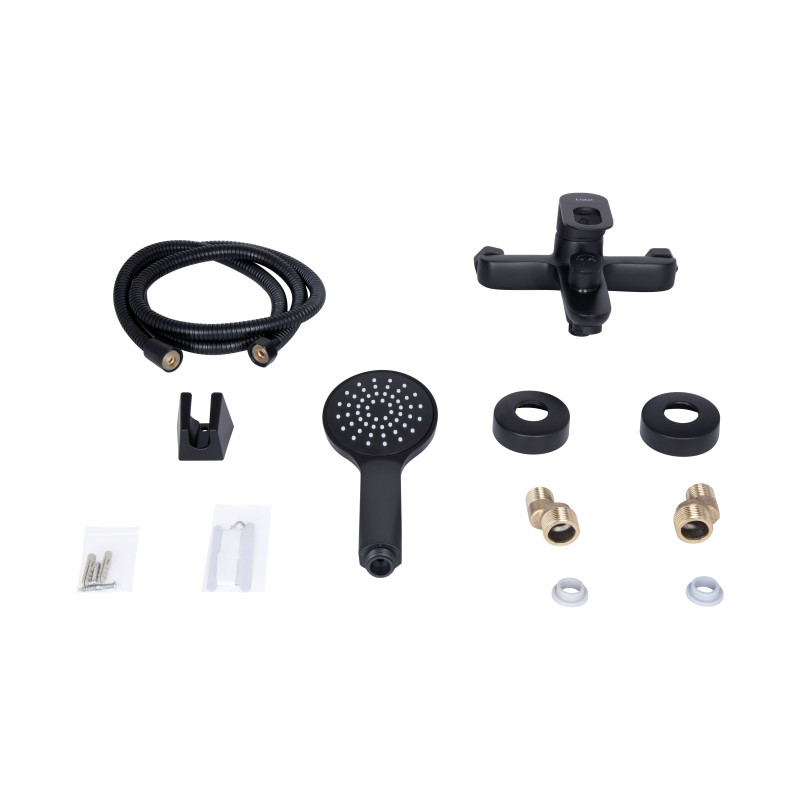 Lidz Змішувач для ванни Latwa 006 (з душовим гарнітуром) (k35) LDLAT006BLA45419 Black