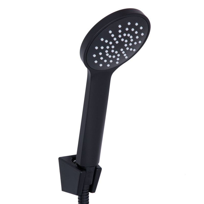 Lidz Змішувач для ванни Latwa 005 з поворотним виливом (з душовим гарнітуром) (k35) LDLAT005BLA45420 Black