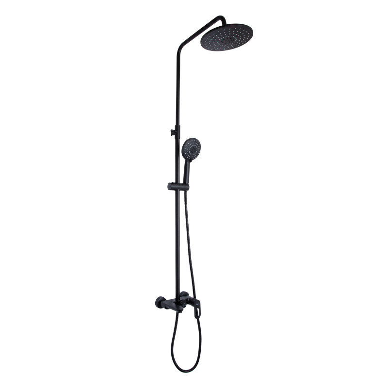 Lidz Душова система універсальна Latwa 1030 на три споживача (з виливом) (k35) LDLAT1030BLA45422 Black