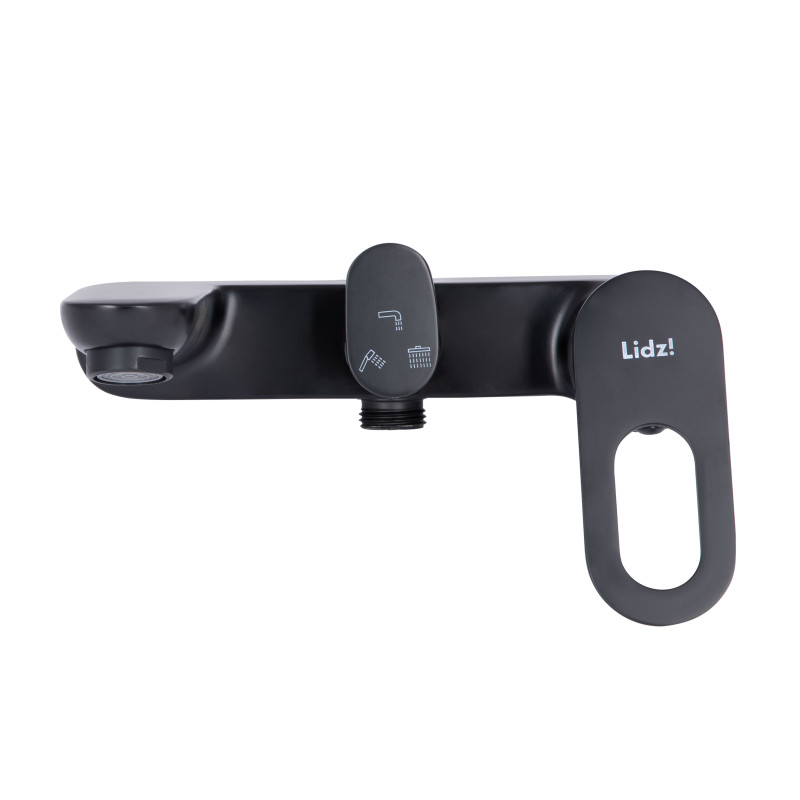 Lidz Душова система універсальна Latwa 1030 на три споживача (з виливом) (k35) LDLAT1030BLA45422 Black