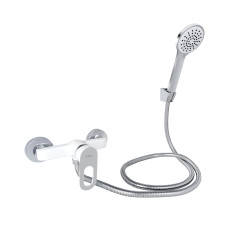 Lidz Змішувач для душу Latwa 010 (з душовим гарнітуром) (k40) LDLAT010WHI45426 White