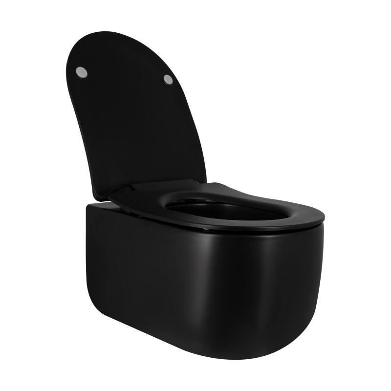 Qtap Унітаз підвісний Taurus безободковий з сидінням Soft-close QT2433084EUQMB