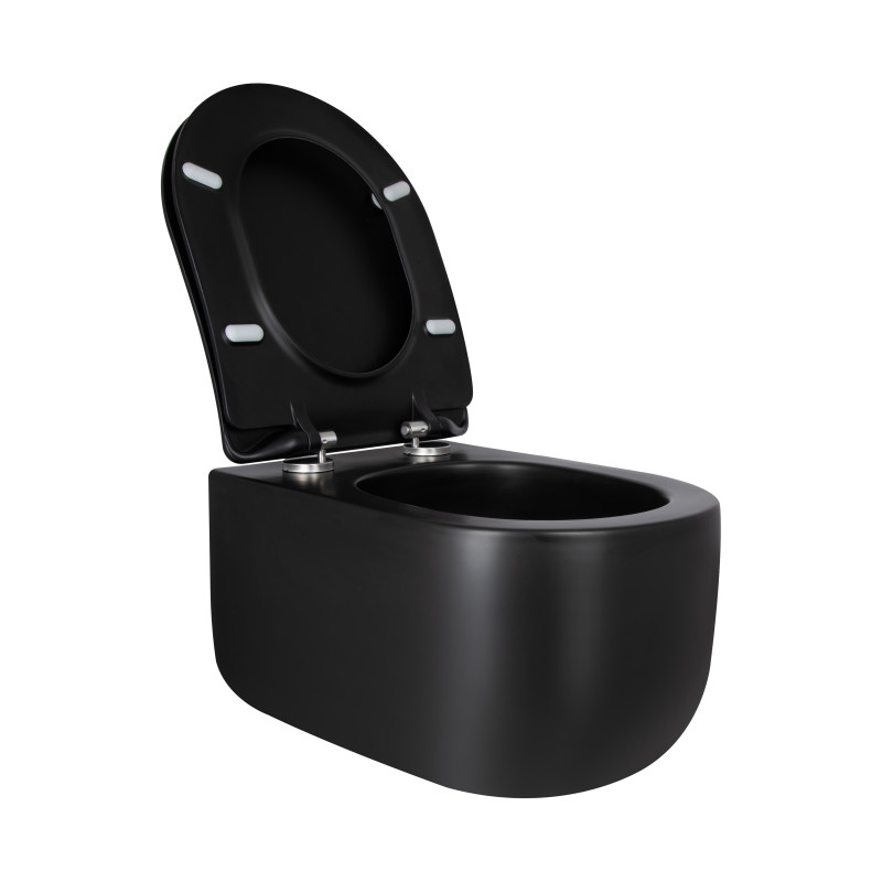 Qtap Унітаз підвісний Taurus безободковий з сидінням Soft-close QT2433084EUQMB